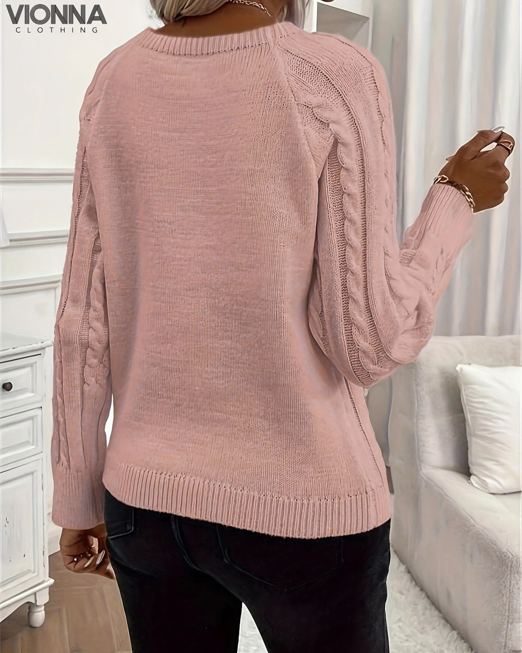 Abigail- Pull en maille torsadée Ladies