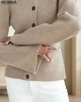 Cozygrace | Cardigan Chic Pull Brown / Xs Vestes et manteaux
