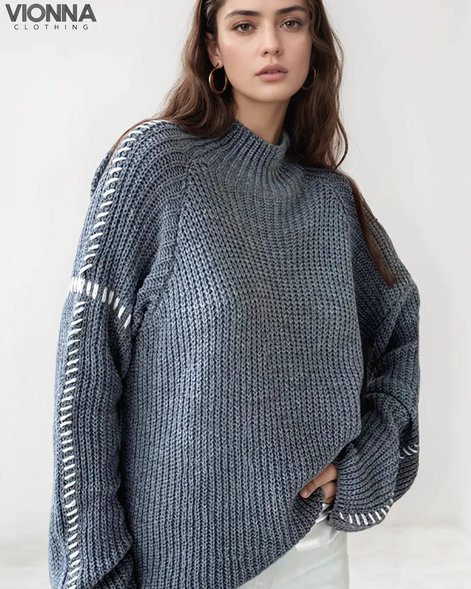 Amara Soft Bouclé Sweater Grey / Xs
