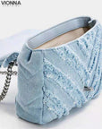 Calantha - Sac à chaîne indigo