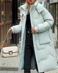 Casey - Manteau bouffant d'hiver Vert Menthe / Manteau bouffant Xs