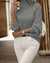 Cess - Elegant Knitted Sweater Grey / S Sweater