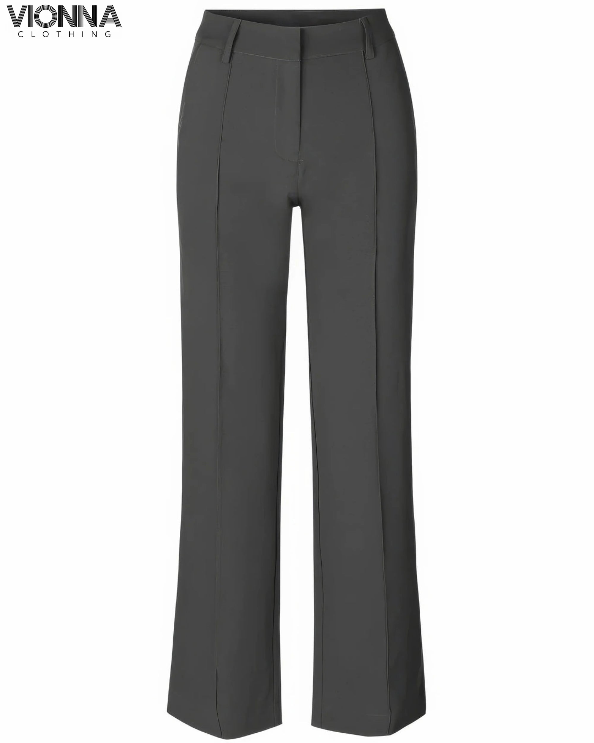 Cillian - Pantalon élégant pour dames Gris / Xs Pantalon