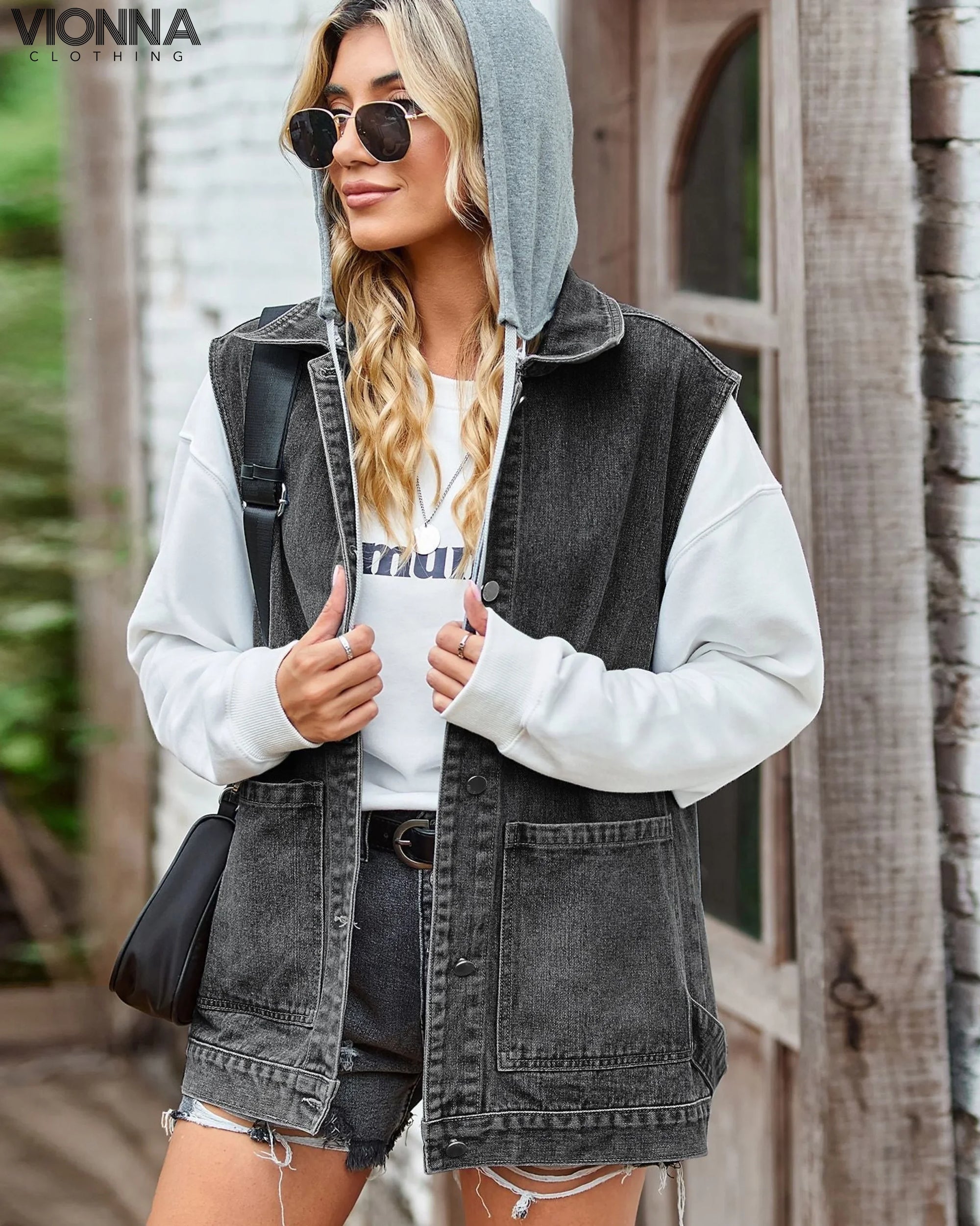 Gilet Denim pour femme | Coton Casual & Trendy Vêtements Accessoires > Vestes Vestons