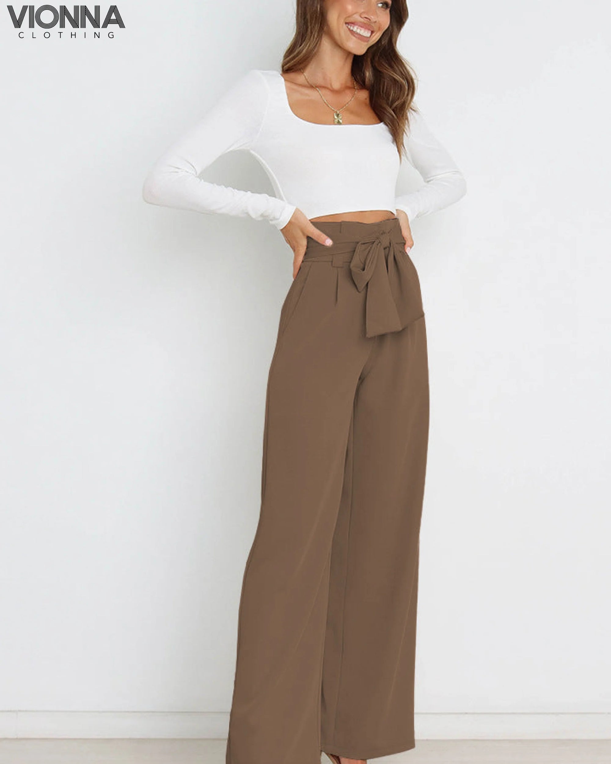 Dorothy - Pantalon en lin léger et souple Light Brown / Xs Pantalon en lin