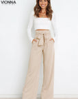 Dorothy - Pantalon léger en lin doux Beige / Xs Pantalon en lin