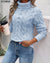 Elina Elegant Knitted Sweater Light Blue / S Sweaters & Sweaters