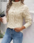 Elina Elegant Knitted Sweater Beige / S Pulls & Sweaters