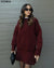 Elsie Knitted Set (Top + Skirt) Bordeaux Red / Xs Sweaters & Cardigans