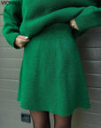 Elsie Knitted Set (Top + Skirt) Chandails et cardigans