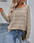 Emilia - Pull décontracté en maille pour dames