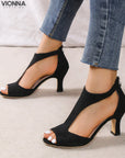 Sandales à talons orthopédiques - Emmy Black / 35 Sandals_W