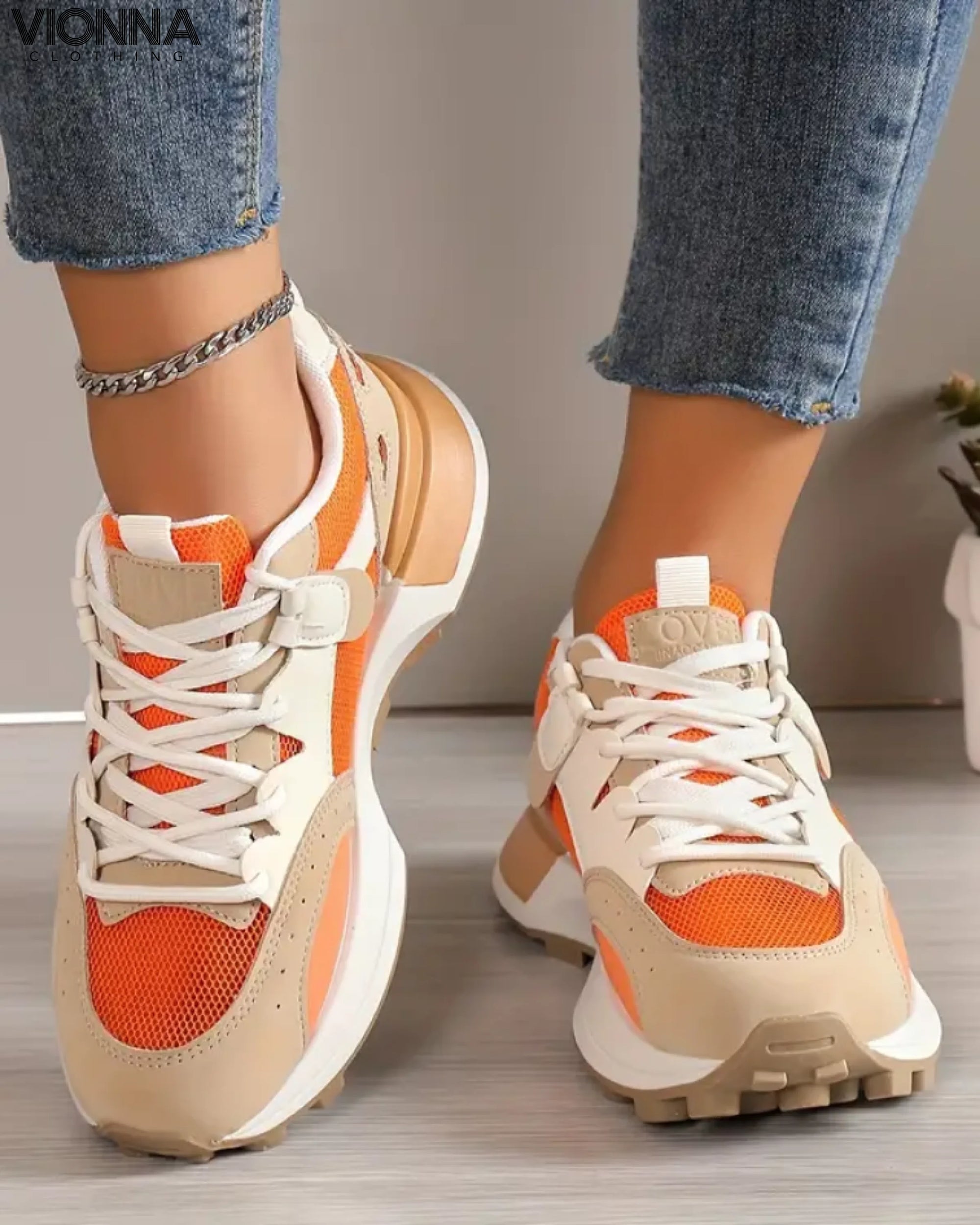 Felicia - Trendy Ladies Sneakers 35 Shoes