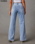 Florencia - Jean en denim à jambe large