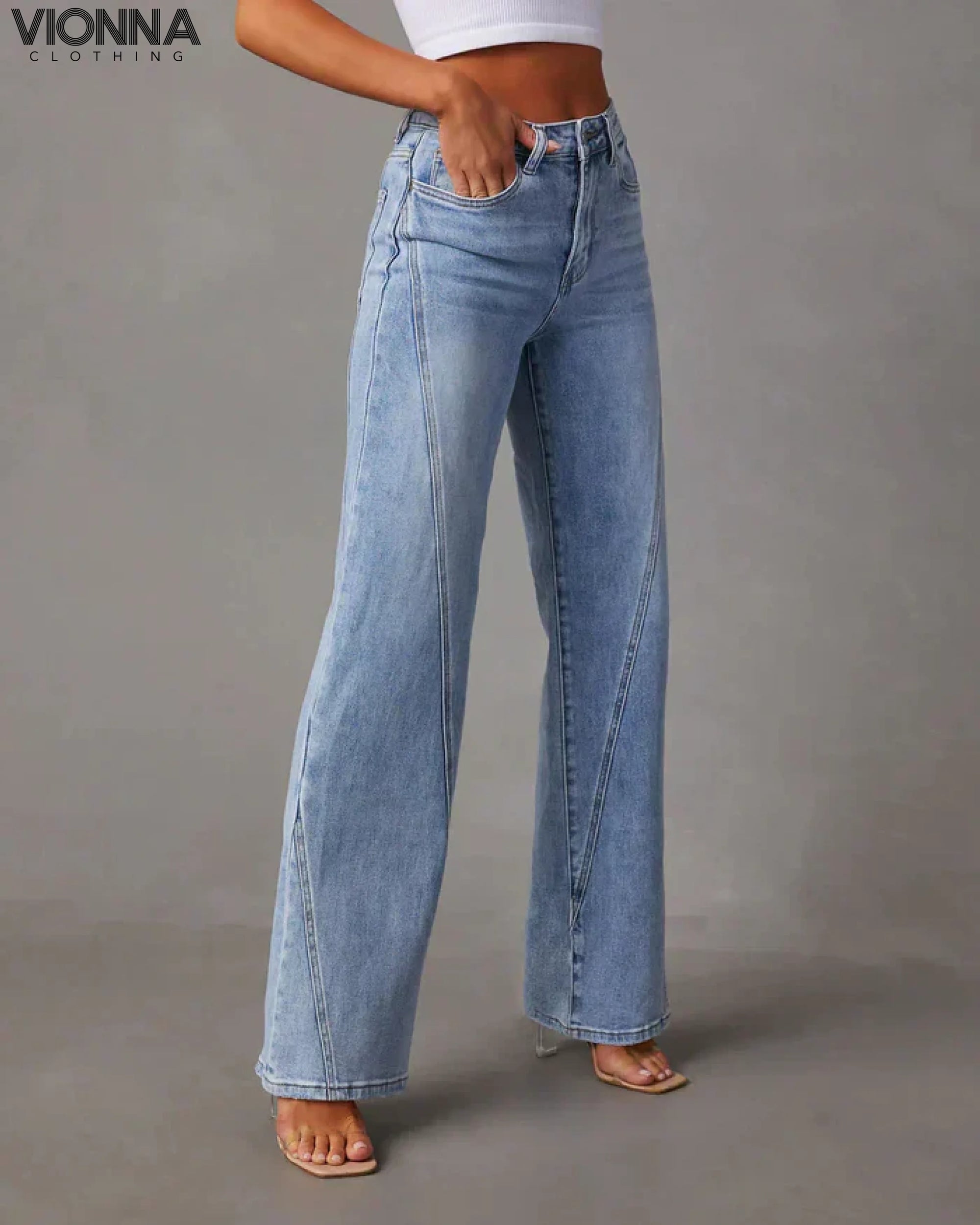 Florencia - Jean à jambe large Bleu / Xs Jeans