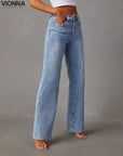 Florencia - Jean à jambe large Bleu / Xs Jeans