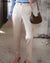 Freja - Pantalon élégant en laine pour dames Blanc / Xs Pantalon