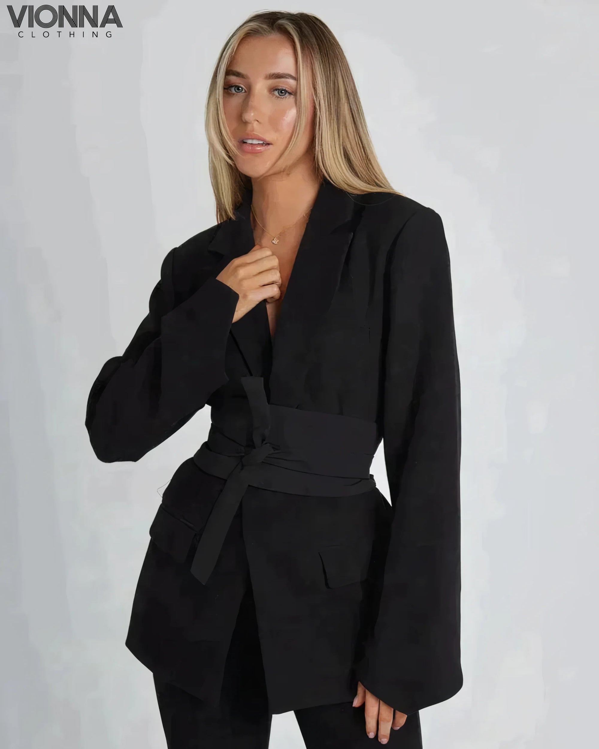 Gia - Blazer polyvalent Noir / Xs