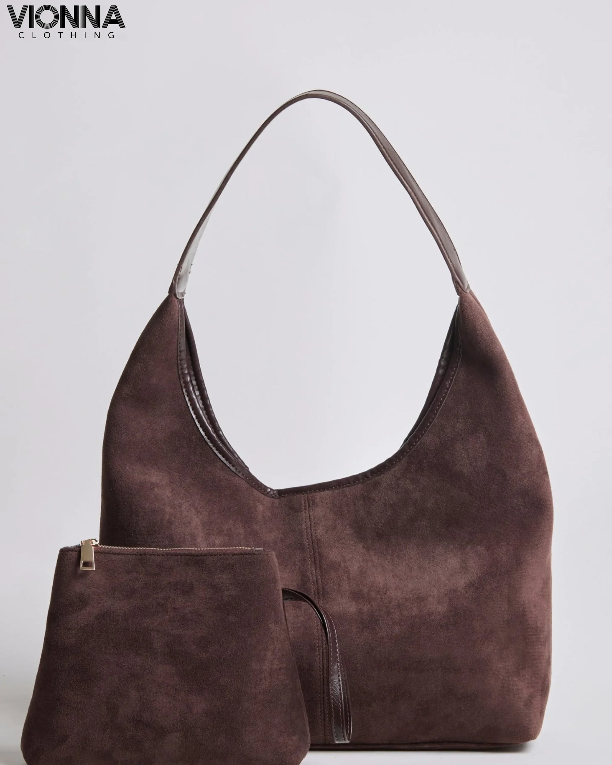 Jady | Sac fourre-tout en daim Châtaigne Marron