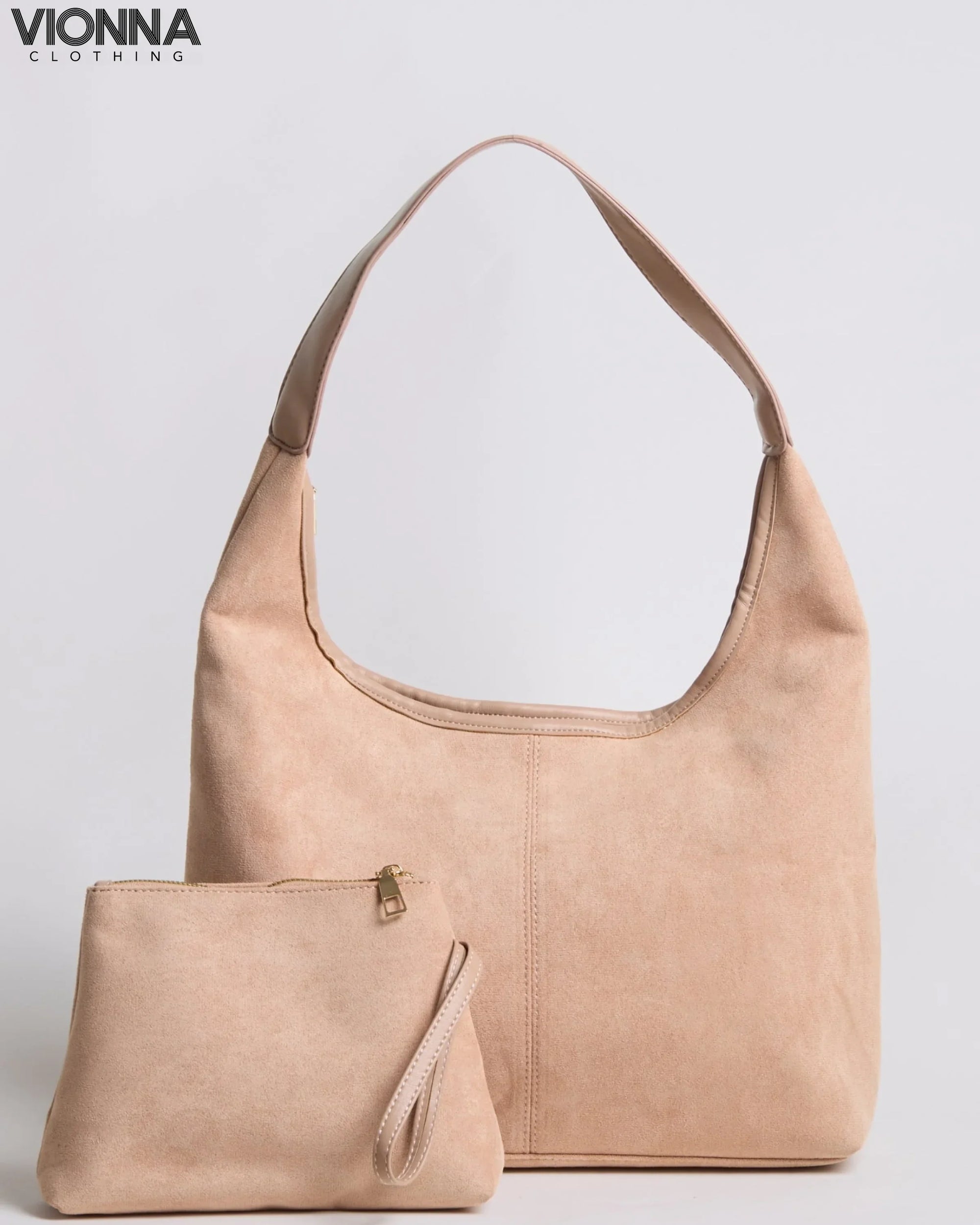 Jady | Sac à main en daim Beige
