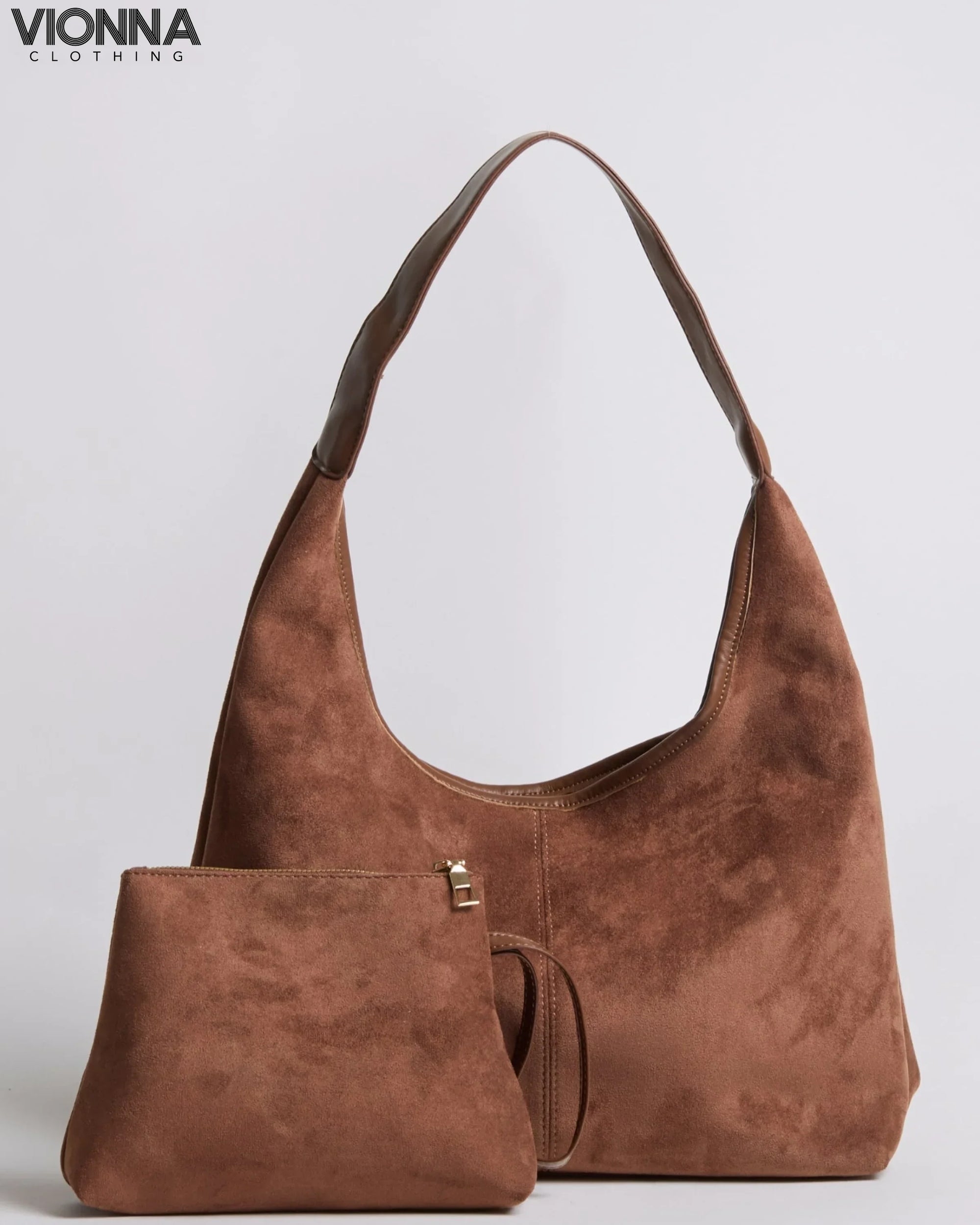 Jady | Sac à main en daim Caramel