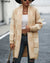 Jamila - Cardigan midi à carreaux Abricot / S Cardigan