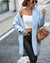Jamila - Cardigan midi à carreaux Bleu / S Cardigan