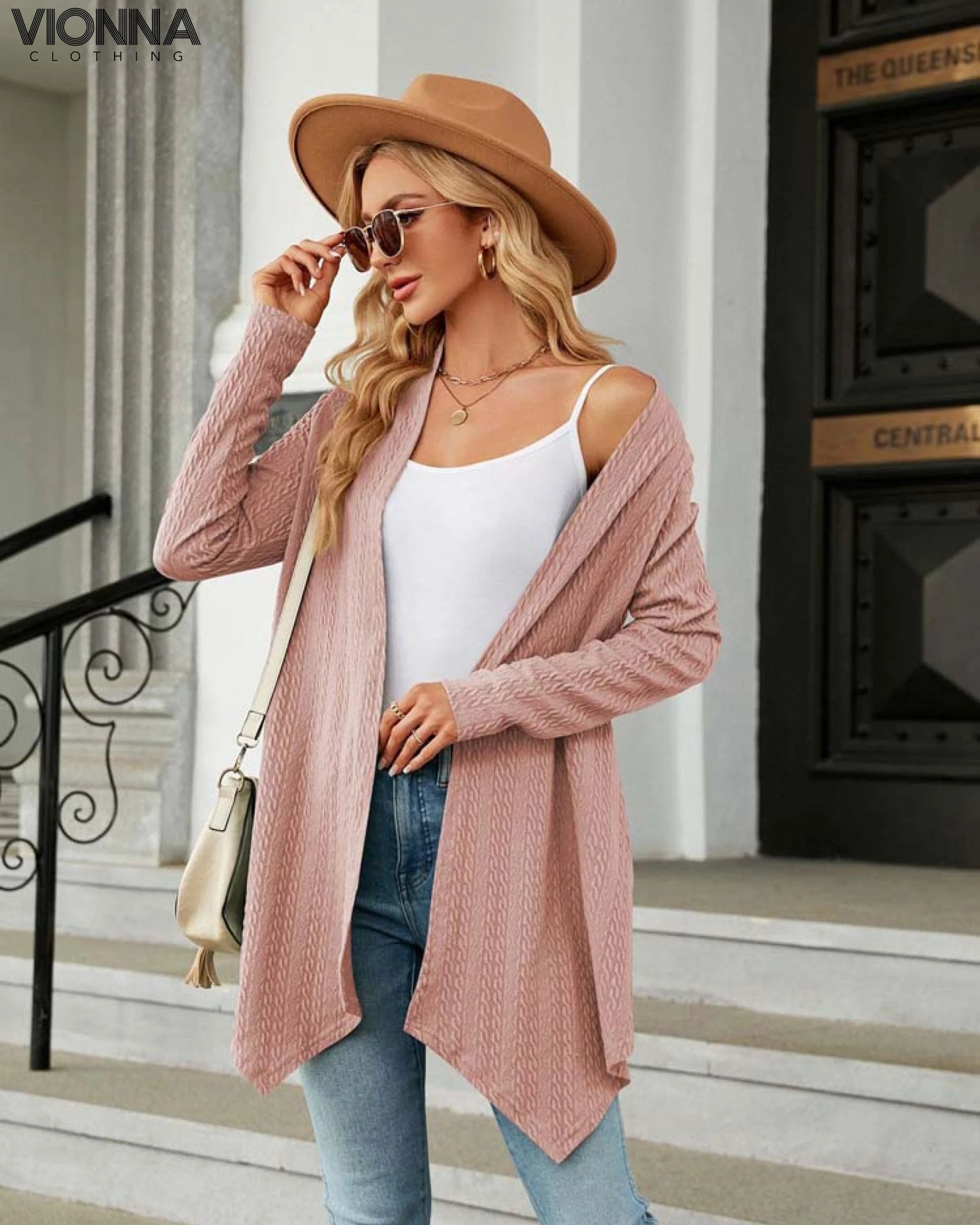 Jhea - Cardigan en maille unie Cardigan