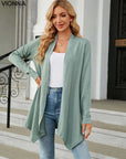 Jhea - Cardigan en maille unie vert clair / S Cardigan