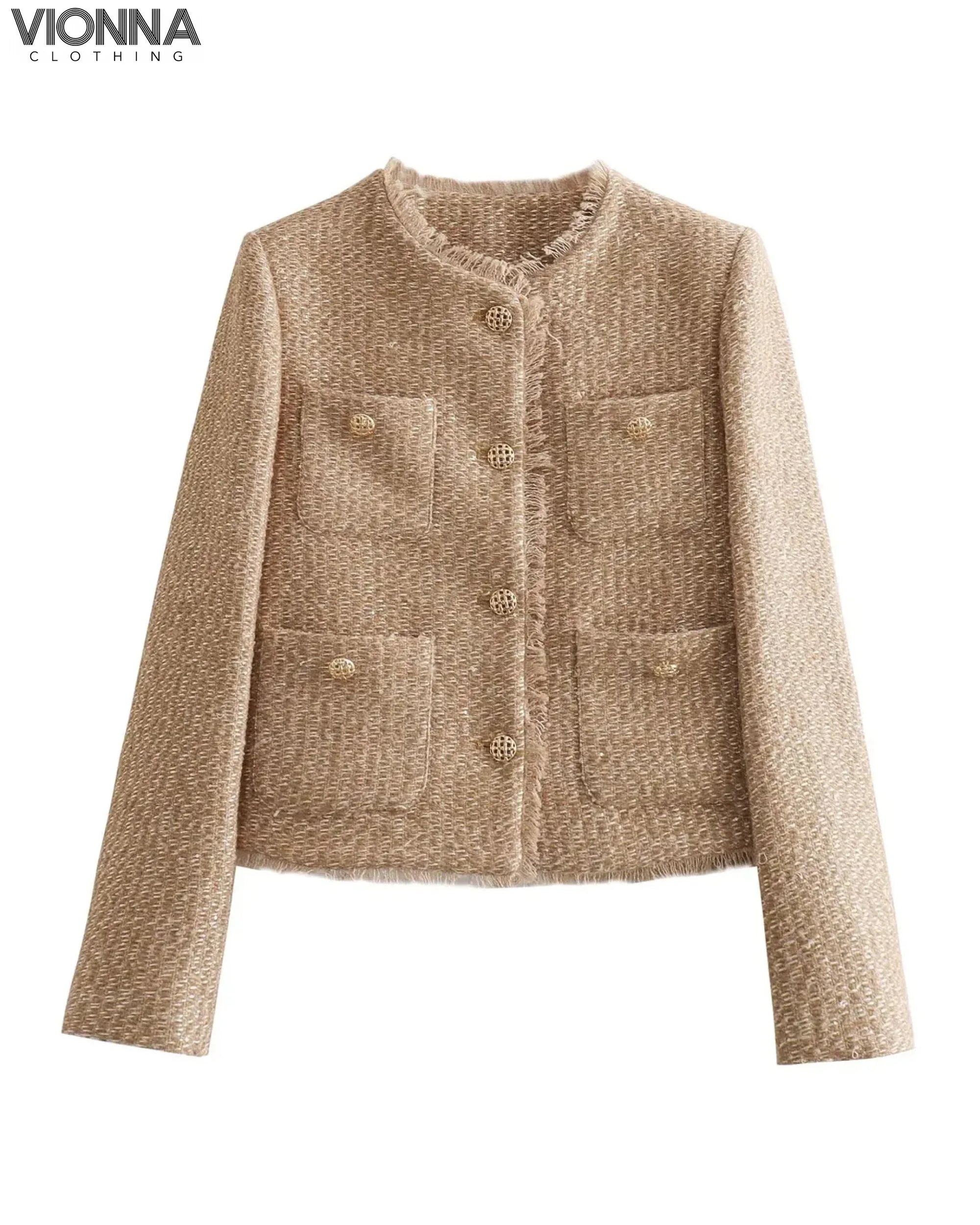 Judita - Veste Jas courte en tweed