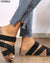 Kayla - Sandales d'été orthopédiques Noirs / 36 Sandales