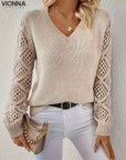 Kennedyne - Stylish Sweater For Ladies Apricot / S Ladies Sweaters