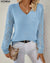 Kennedyne - Stylish Sweater For Ladies Light Blue / S Ladies Sweaters