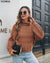 Krizia - Trendy Knitted Turtleneck Brown / S Sweater