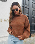 Krizia - Pull à col roulé tricoté tendance