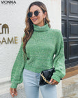 Krizia - Pull à col roulé tricoté tendance