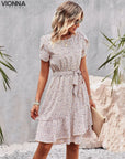 Linda - Jupe midi avec ceinture S / Blanc