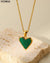 Collier en forme de cœur en nacre