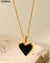 Collier en forme de cœur en nacre