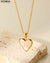 Collier en forme de cœur en nacre