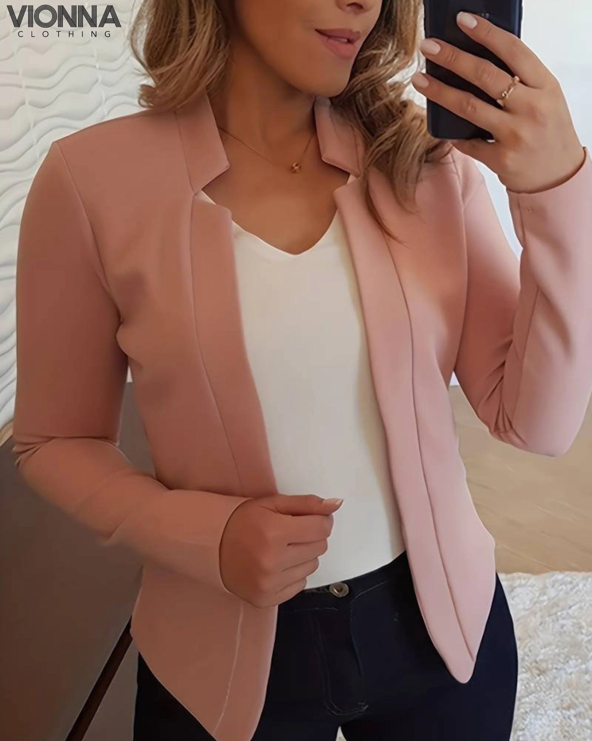 Manilyn - Veste de blazer pour dames Rose / Xs Blazer