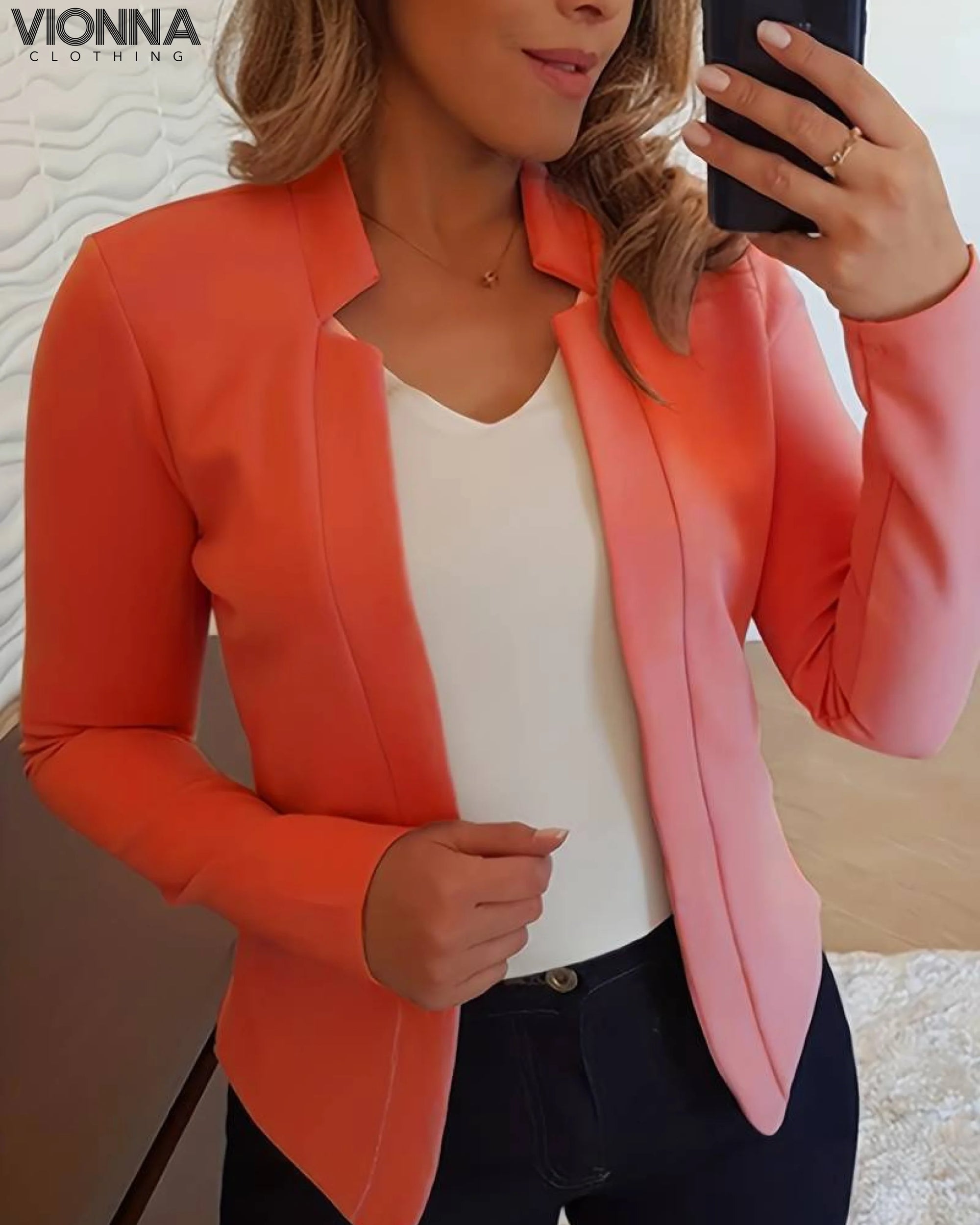 Manilyn - Veste de blazer pour dames Orange / Xs Blazer