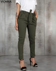 Marnie Trousers | Ladies Slimfit Green / Xs Trousers