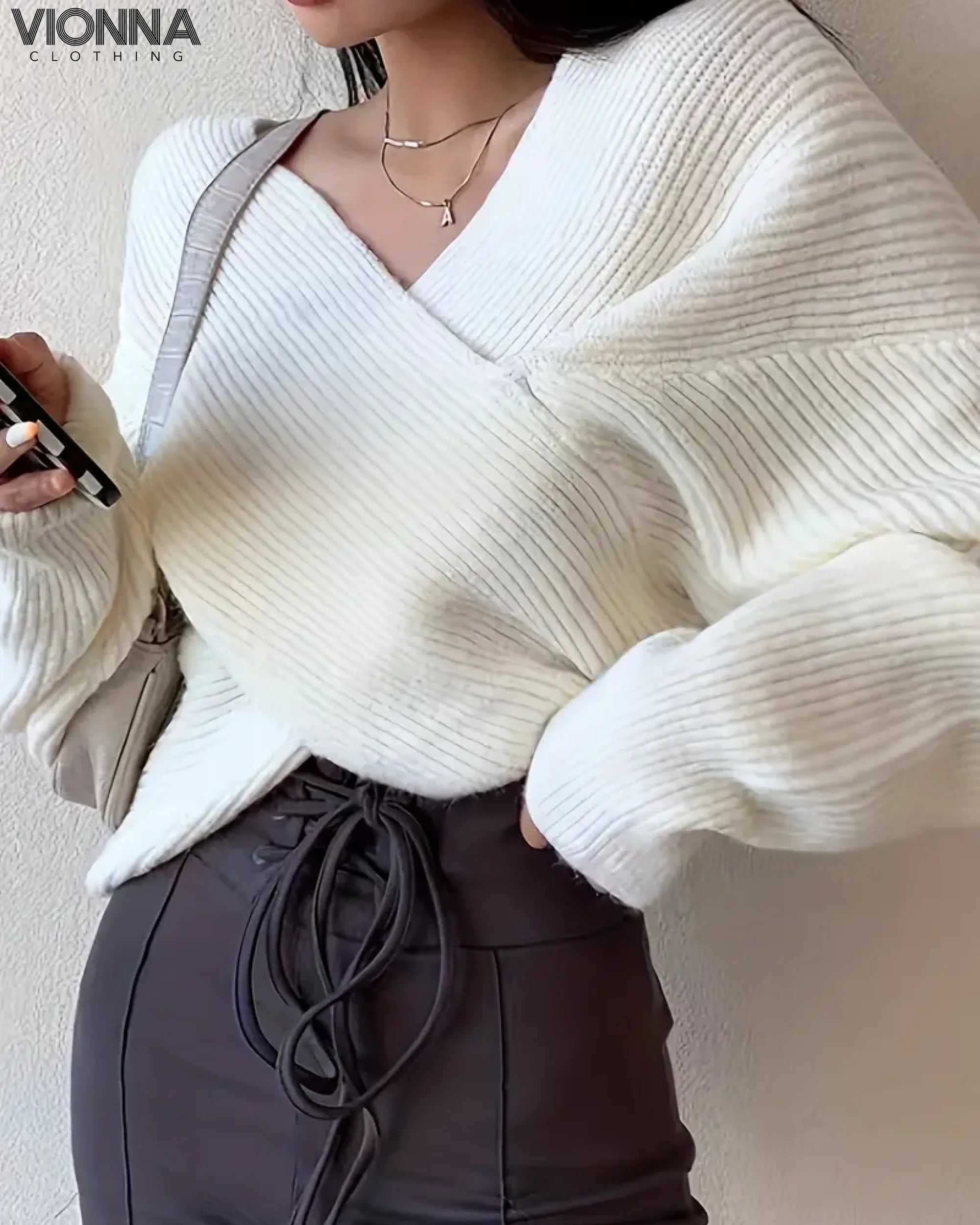 Neneth - Pull tricoté tendance