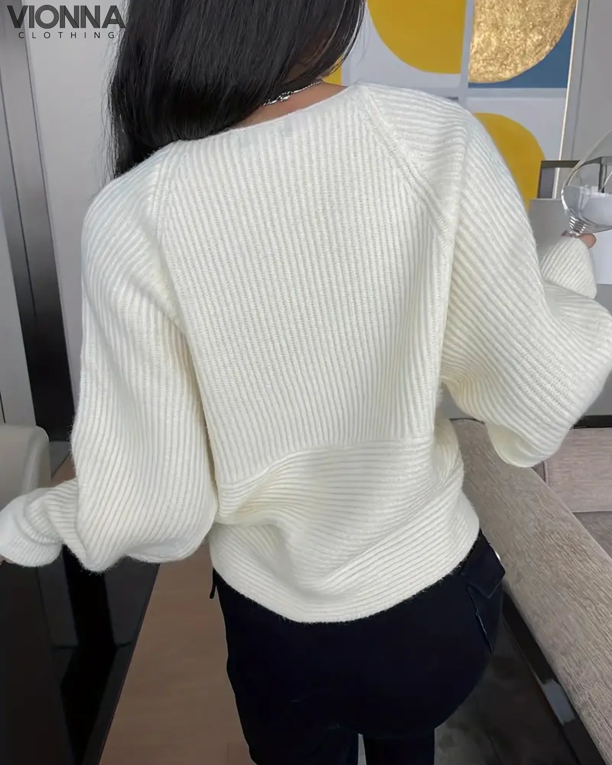 Neneth - Pull tricoté tendance