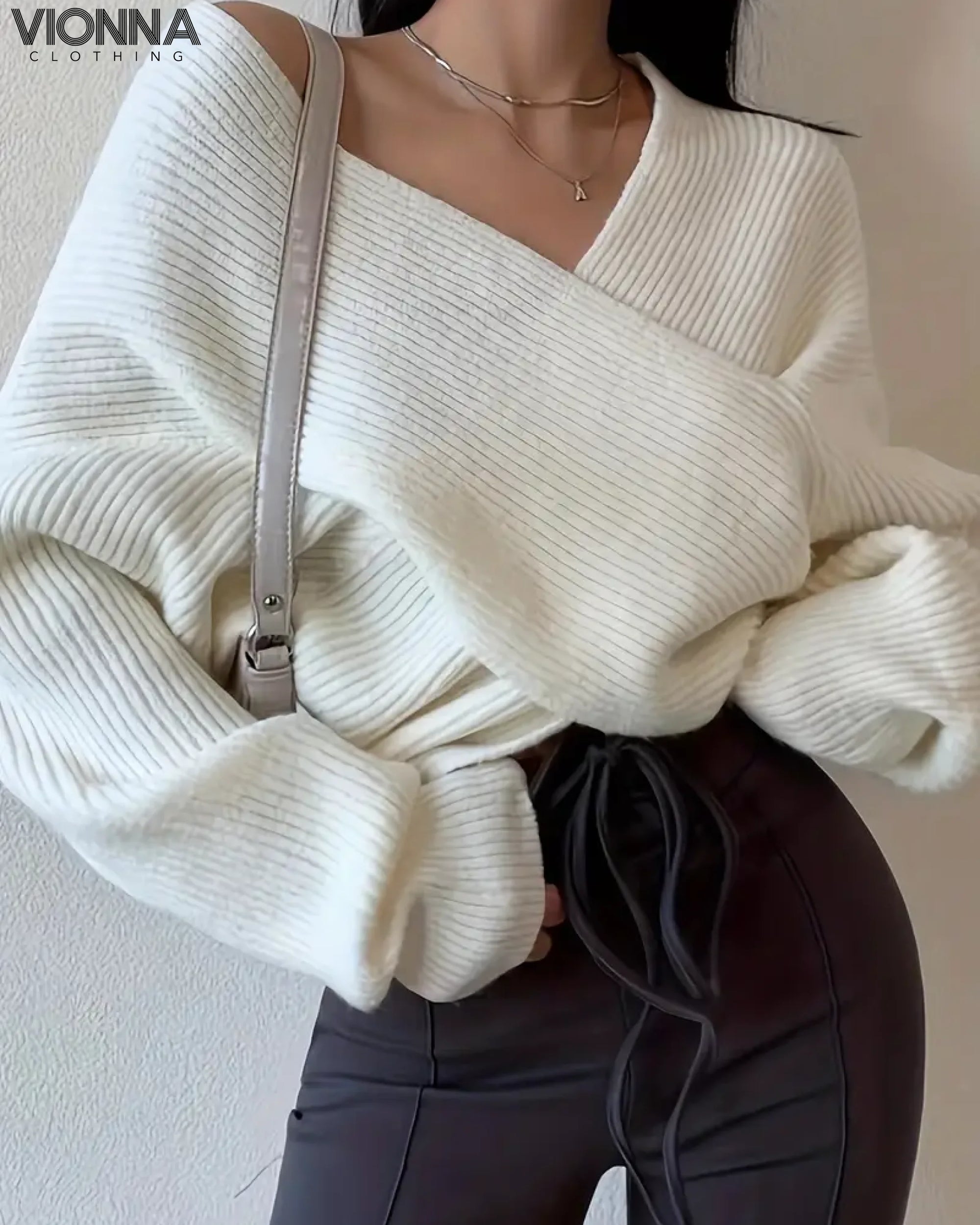 Neneth - Pull tricoté tendance