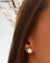 Boucles d'oreilles bouton trèfle | or - blanc