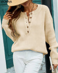 Oliveria - Pull en maille côtelée Beige / S Pull