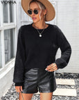 Razelle - Pull peluche tendance Noir / S Pull
