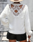 Razelle - Pull en peluche tendance